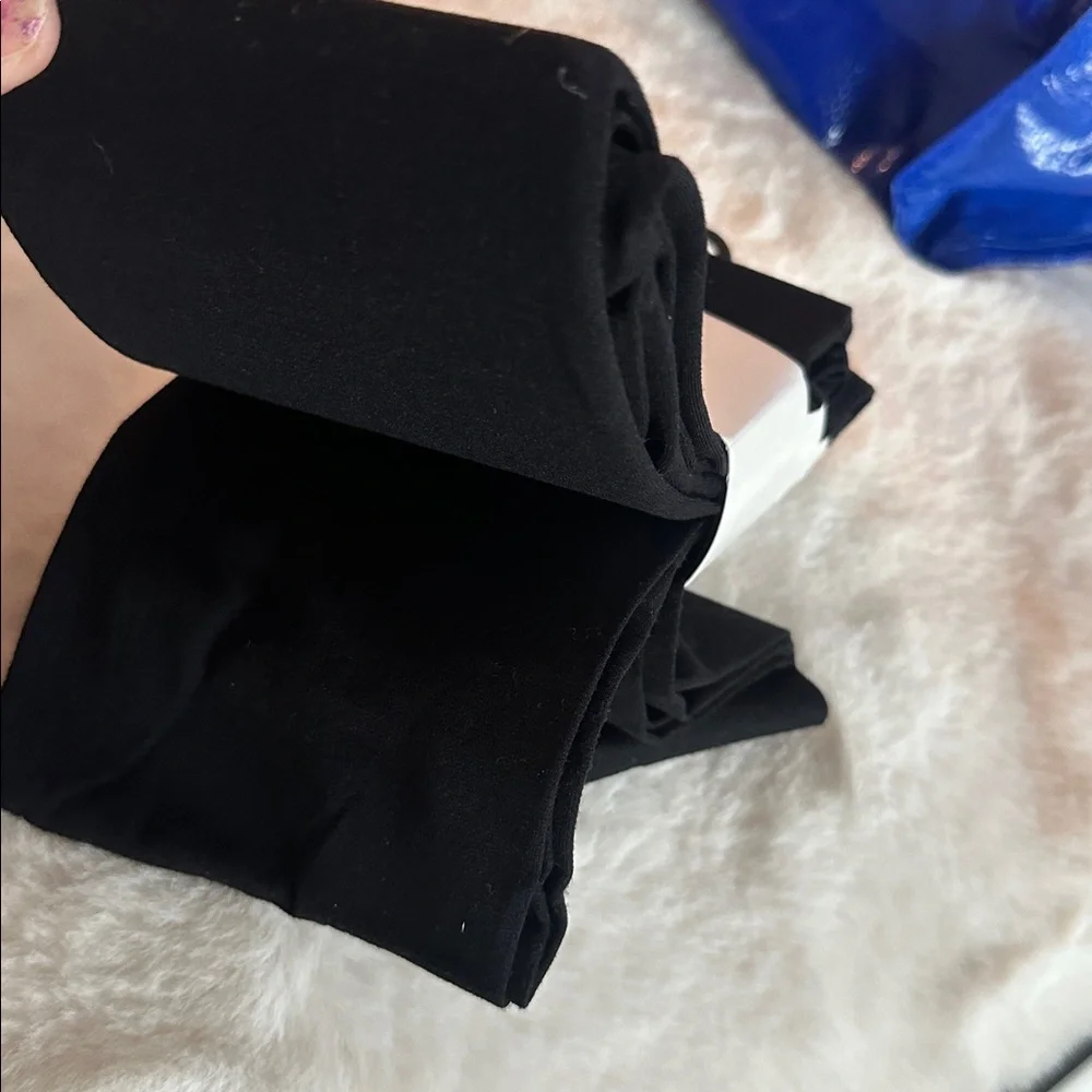 2 Pairs of Calvin Klein Black Microfiber Tights